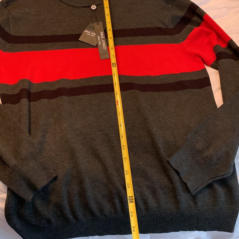 Sweater Long Sleeve Crew Neck Pullover Knitwear top black& red!